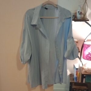SCOMCHIC Light Blue Shirt 1XL